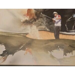 DR Cooper Golf Art Framed Print OUT OF TROUBLE Augusta Golf Course Classics